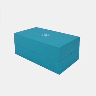 Большая кашированная коробка крышка-дно с бортиком для корпоративного подарка
