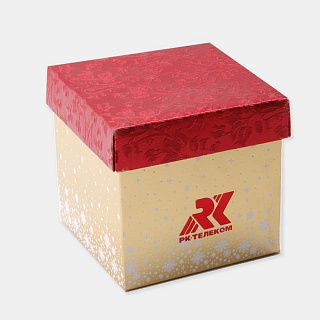 Самосборная коробка с логотипом для подарка