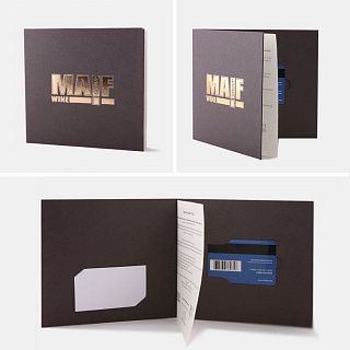 Упаковка для корпоративной карты и буклета